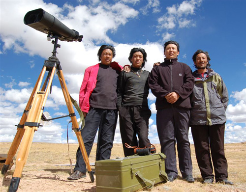 Bird survey team